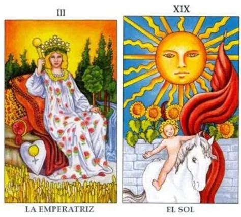 emperatriz y sol tarot|Combinación de La Emperatriz y El Sol Tarot